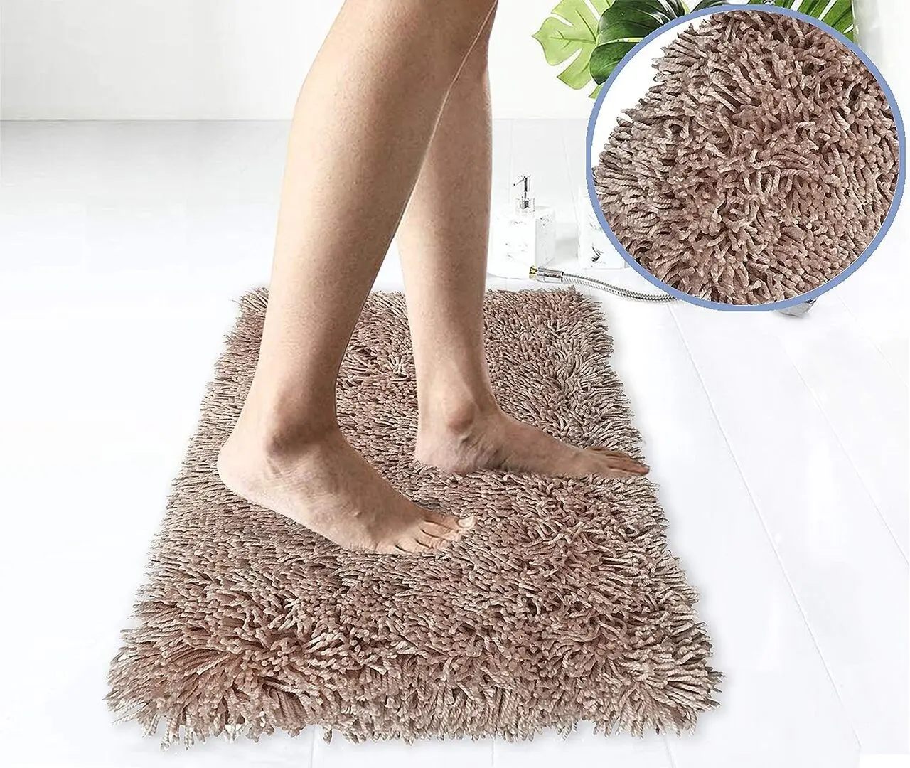 Коврик для ванной Tendance 47252 50x80cm (Dark Brown)