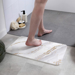 Covoras pentru baie Tendance 55738 39x60cm (White Marble) Thumb