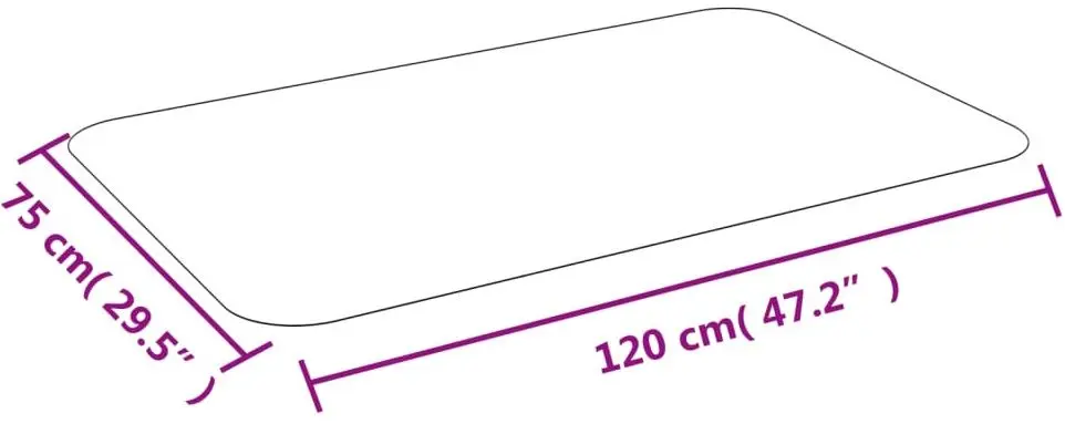 Covor de protectie pentru podea VidaXL 240669 120x75 (Transparent)