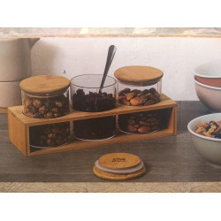 Set borcan pentru depozitare 5Five 50257 (Bambuc) Thumb