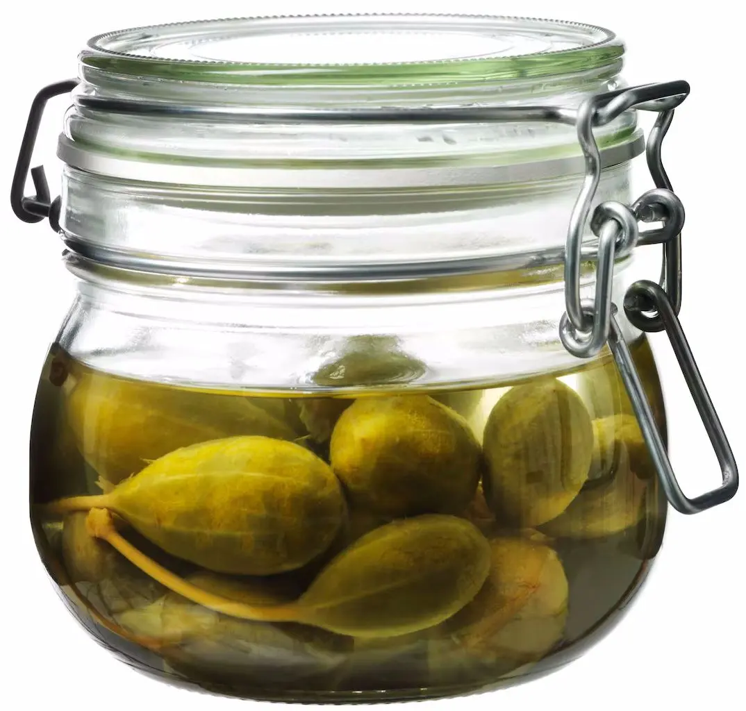 Borcan pentru depozitare Ikea Korken sticla transparenta 0.5l