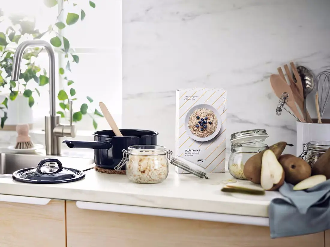 Borcan pentru depozitare Ikea Korken sticla transparenta 0.5l