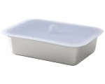 Caserola cu capac Ikea 365+ dreptunghiulara/inox/silicon 1.0l