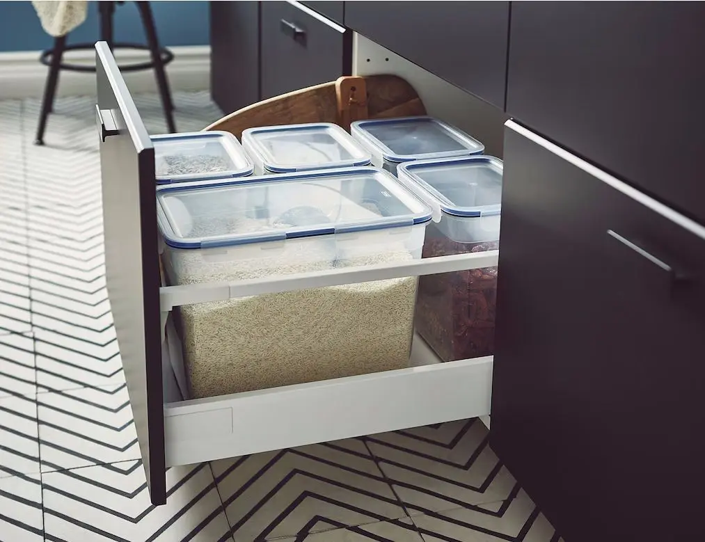 Caserola cu capac Ikea 365+ dreptunghiulara/plastic 10.6l