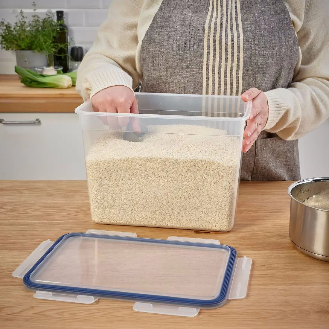 Caserola cu capac Ikea 365+ dreptunghiulara/plastic 10.6l