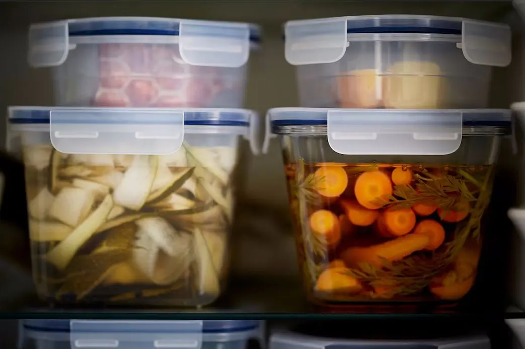 Caserola cu capac Ikea 365+ dreptunghiulara/sticla/plastic 1.8l