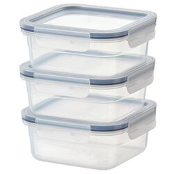 Set caserole Ikea 365+ patrat/plastic 750ml (Transparent) Thumb