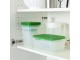 Set caserole Ikea Pruta 17 bucati (Transparent/Verde)