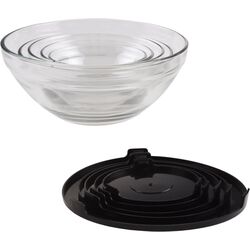 Набор контейнеров с крышками Trend-Mix Cooking Bowl 5pcs (Black) Thumb