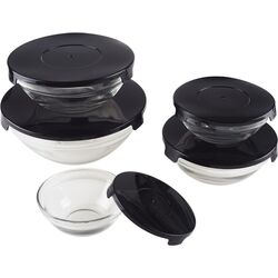 Набор контейнеров с крышками Trend-Mix Cooking Bowl 5pcs (Black) Thumb