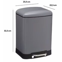 Cos de gunoi 5Five Ariane 6L (Grey) Thumb