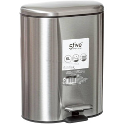 Cos de gunoi 5Five Siliflex 6L (Inox)