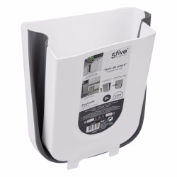 Мусорное ведро 5Five Space saving 8L (White/Gray) Thumb