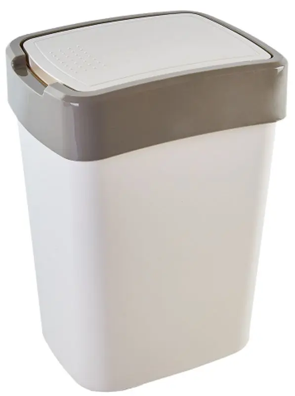 Cos de gunoi Aleana Euro 10L (White Rose/Cocoa)