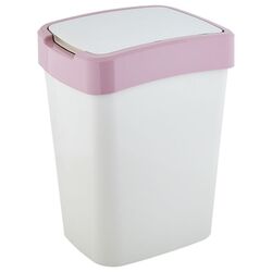 Мусорное ведро Aleana Евро 18L (White/Pink)