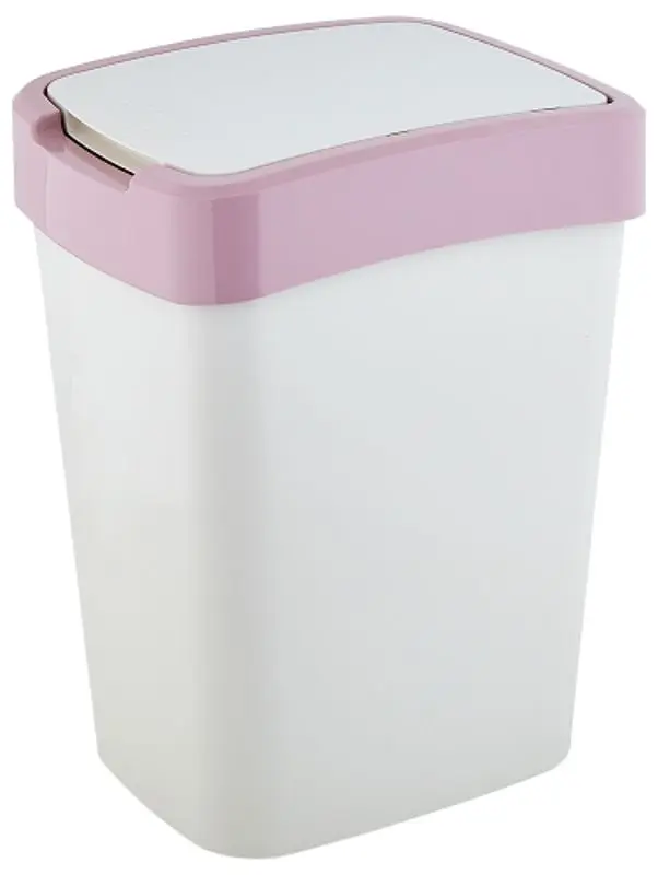 Мусорное ведро Aleana Евро 18L (White/Pink)