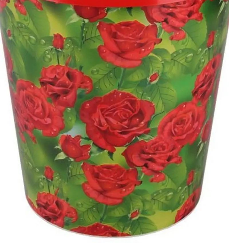 Мусорное ведро Альтернатива М4778 Алые розы (Красный)