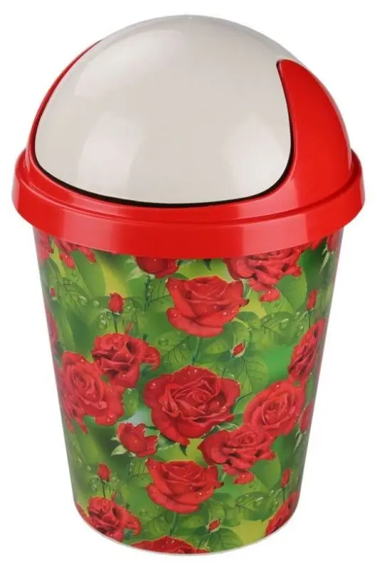 Мусорное ведро Альтернатива М4778 Алые розы (Красный)