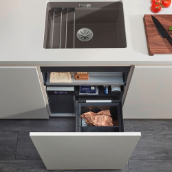 Cos de gunoi incorporabil Blanco Select II 40/1 Combi (Black) Thumb