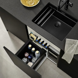 Cos de gunoi incorporabil Blanco Select II 40/1 Combi (Black) Thumb