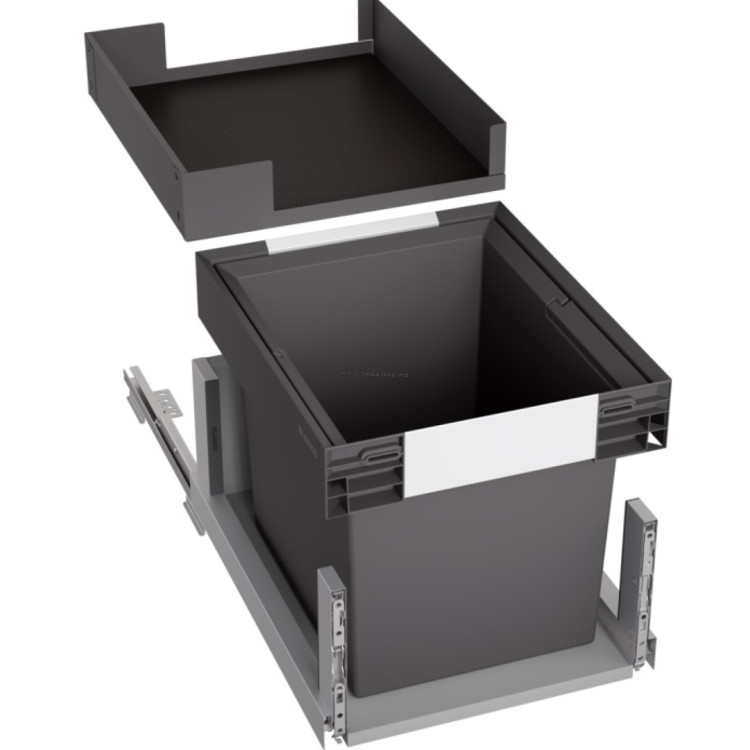 Cos de gunoi incorporabil Blanco Select II 40/1 Combi (Black)