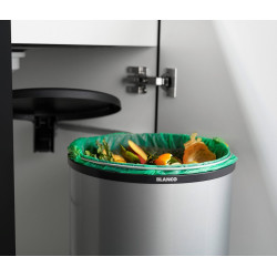 Cos de gunoi incorporabil Blanco Singolo XL 527971 (Silver) Thumb