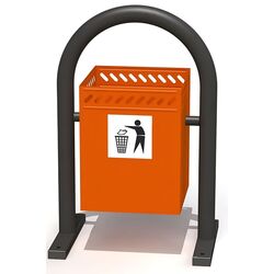 Urna stradala pentru gunoi Copfer PTP 052-01 (Black/Orange)