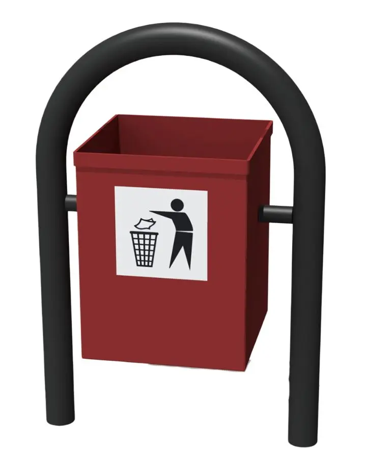 Уличная урна для мусора Copfer PTP 052 (Black/Brown)