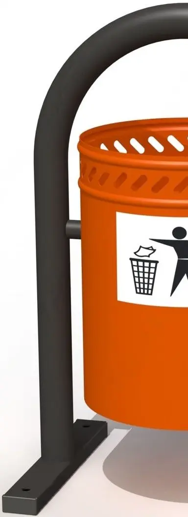 Urna stradala pentru gunoi Copfer PTP 053-01 (Orange/Black)