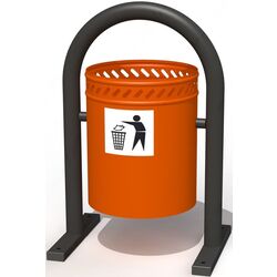 Urna stradala pentru gunoi Copfer PTP 053-01 (Orange/Black)