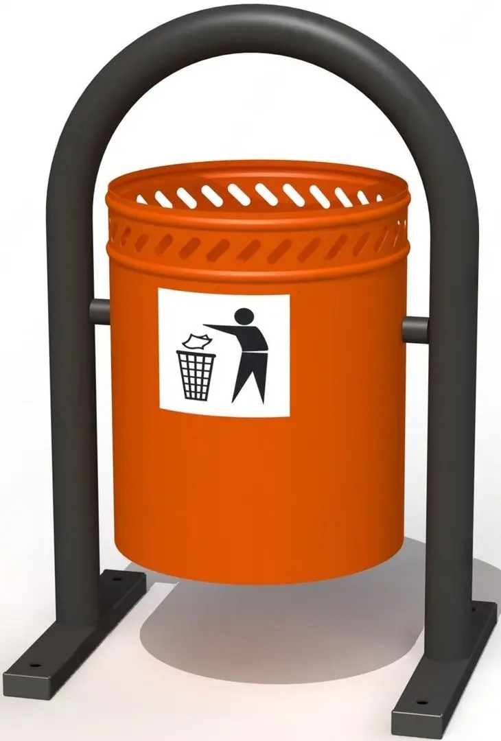 Urna stradala pentru gunoi Copfer PTP 053-01 (Orange/Black)