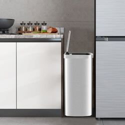 Автоматическое мусорное ведро Costway GY10010SL 50L (Silver) Thumb