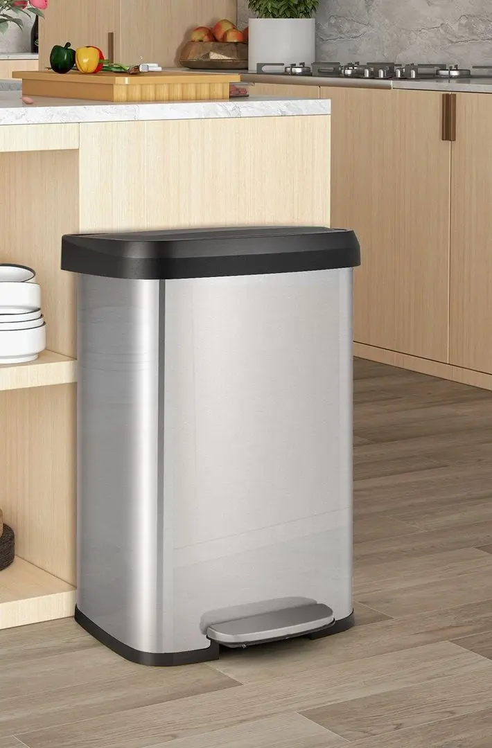 Мусорное ведро Costway GY10006SL (Silver)