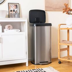 Мусорное ведро Costway GY10007SL (Silver) Thumb