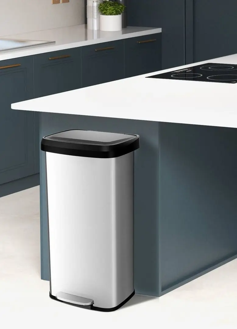 Мусорное ведро Costway GY10007SL (Silver) - 5