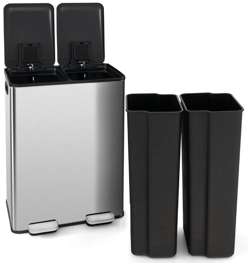 Cos de gunoi Costway GY10008SL (Silver) - 3