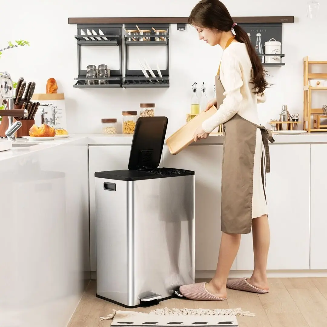 Cos de gunoi Costway GY10008SL (Silver) - 5