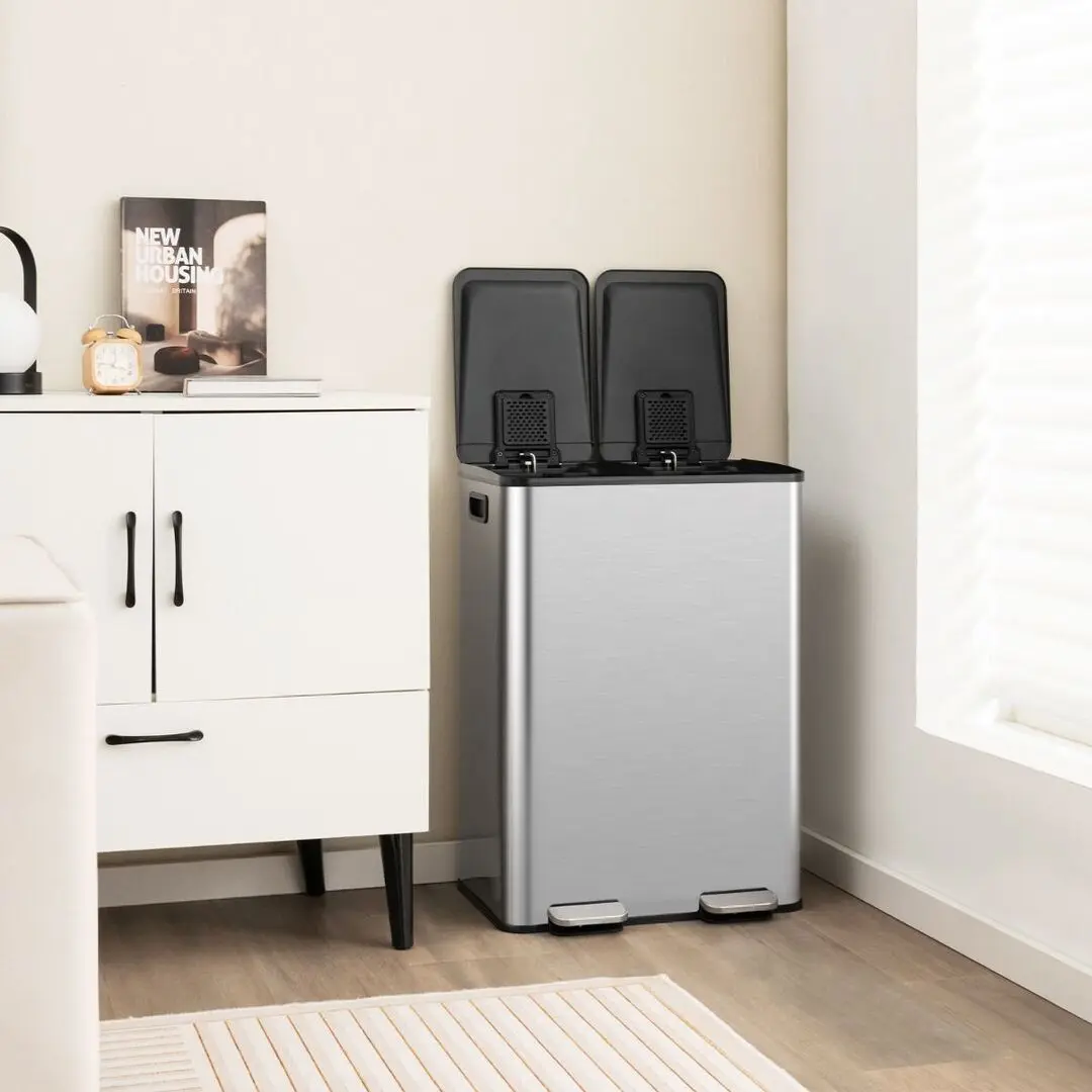 Cos de gunoi Costway GY10008SL (Silver) - 6