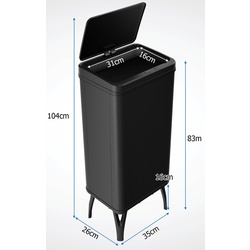 Cos de gunoi Costway GY10017DK 50L (Black) Thumb