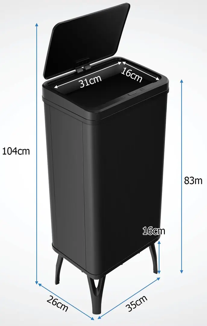 Cos de gunoi Costway GY10017DK 50L (Black)