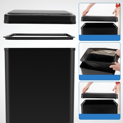 Cos de gunoi Costway GY10017DK 50L (Black) Thumb