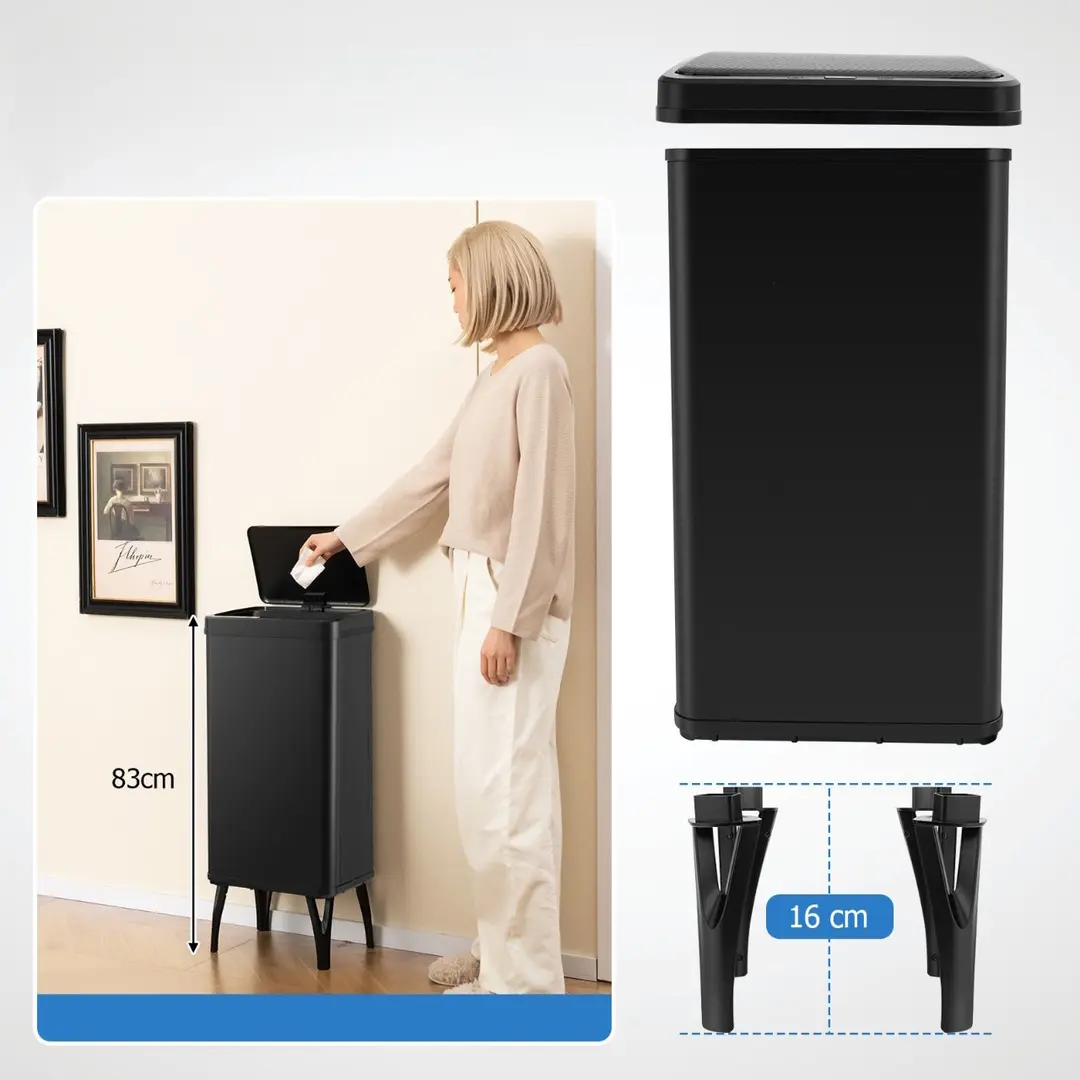 Cos de gunoi Costway GY10017DK 50L (Black)