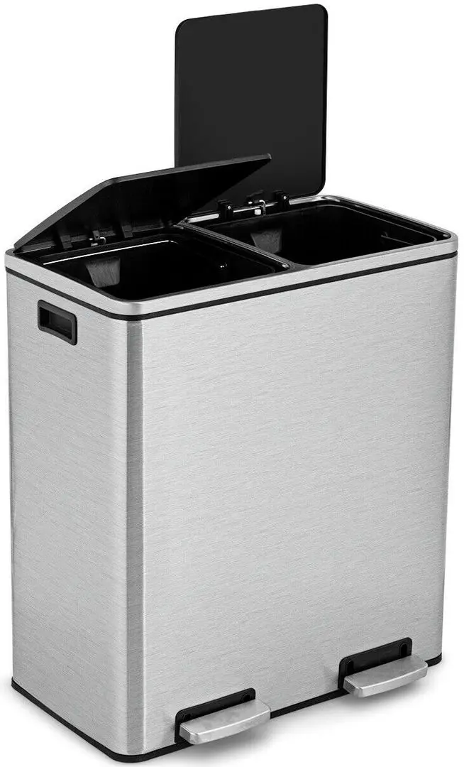 Cos de gunoi Costway HW61442 (Silver) - 2
