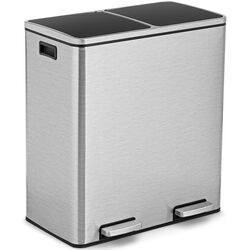 Мусорное ведро Costway HW61442 (Silver)