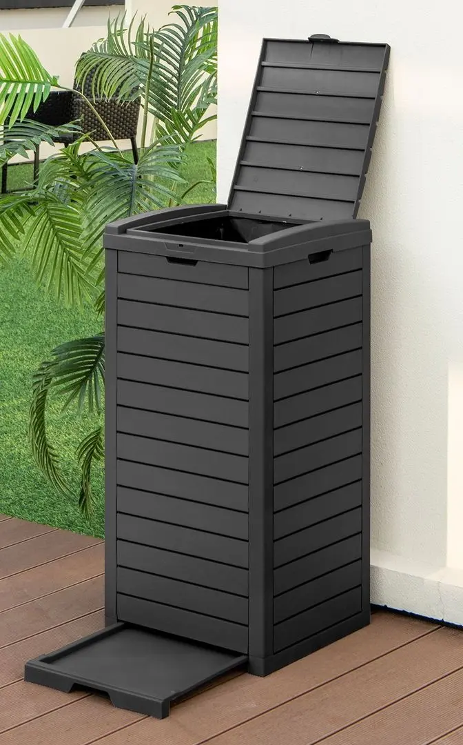 Уличный контейнер для мусора Costway GT4086BK (Black)
