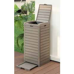 Уличный контейнер для мусора Costway GT4086CF (Brown) Thumb