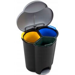 Мусорное ведро Curver Trio 254540 (Black) Thumb