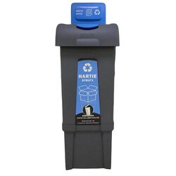 Мусорный контейнер для бумаги Fantom 80L (Grey/Light Blue)