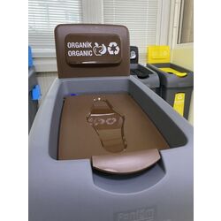 Мусорный контейнер для органических отходов Fantom 80L (Grey/Brown) Thumb