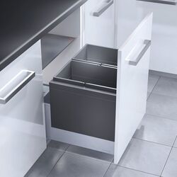 Cos de gunoi Hailo AS Triple XL 2x18L (Dark Gray) Thumb